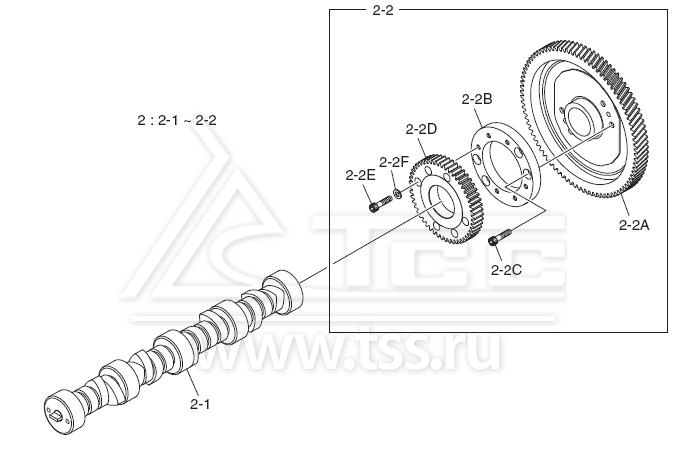 Распределительный вал DP158LC и DP158LD