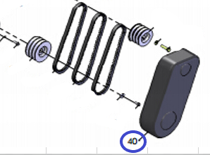 Кожух ремня TSS RH-450H&L/belt guard TSS RH-450, №40 (Q450-040)