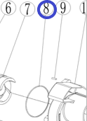 Кольцо уплотнительное корпуса крыльчатки TSS PGT80/Worm shell sealing ring PGT80, №8 (30152-00124-00)