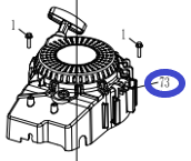 Стартер ручной KV180A/Hand-starting component (starter assembly) KV180A, №47 (1204000705)