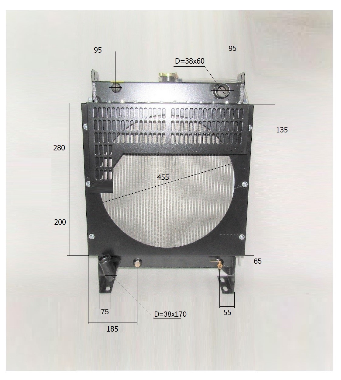 Радиатор охлаждения TDR-K 25 4L/Radiator,