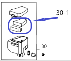 Фильтр воздушный (элемент) KV180A/Air filter (element) KV180A, №30-1 (1207000010-1)