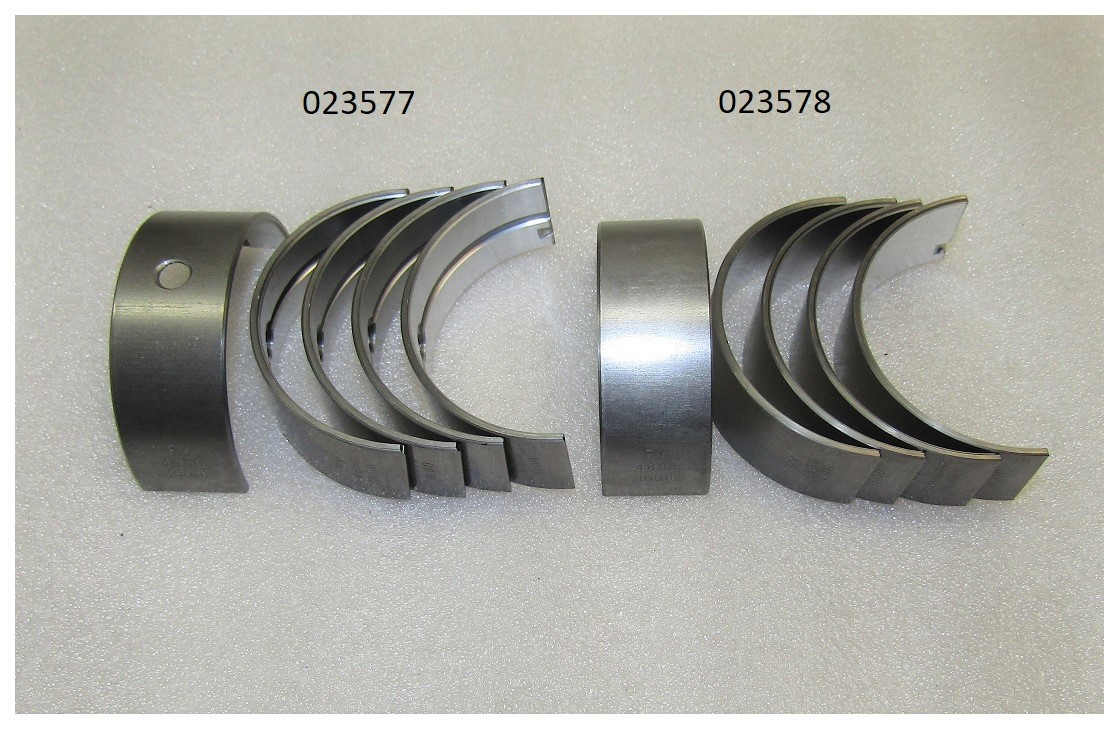 Вкладыш подшипника коренного верхний Ricardo Y480BD; TDК 14 4LT( к-т из 5 шт)/Main bearing (upper sh