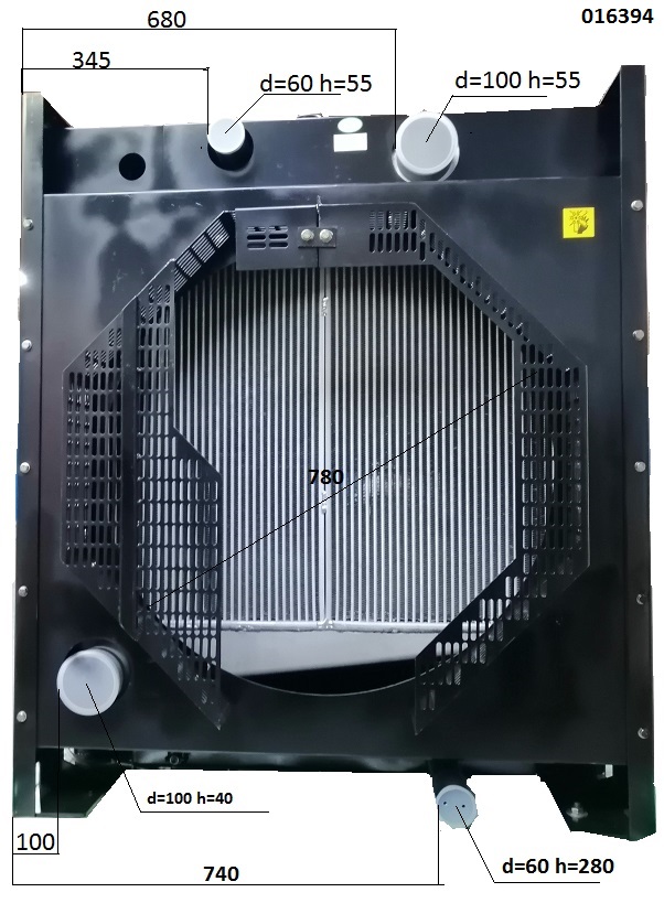 Радиатор охлаждения Baudouin 6М16/Radiator (1001053397)