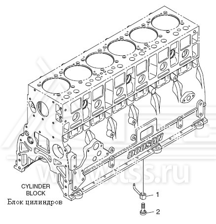 Масляные форсунки охлаждения поршней P086TI