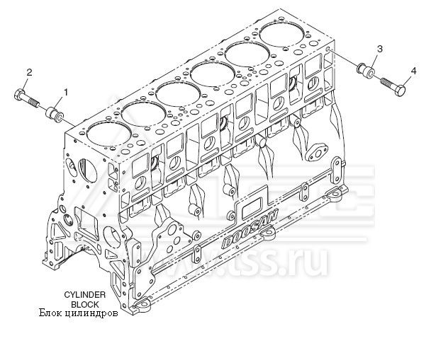 Узлы подъема двигателя P086TI