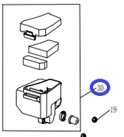 Фильтр воздушный KV180A/Air filter KV180A, №30 (1207000010)