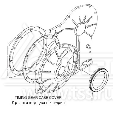 Передний сальник коленчатого вала