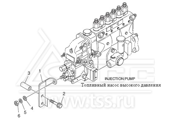 Крепление топливного насоса высокого давления D1146T
