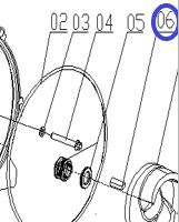 Шпонка механического уплотнителя TSS-PDST80E/Flat key TSS-PDST80E, №6 (33400-00001-00)