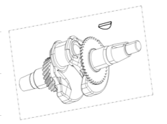 Вал коленчатый AP170F/Crankshaft Assembly AP170F, (20011-00179-00)