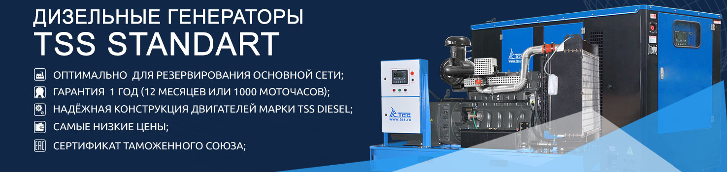 Дизельные генераторы TSS Standart Дизельные генераторы TSS Standart