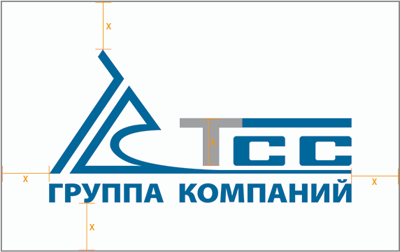 охранная зона логотипа ТСС