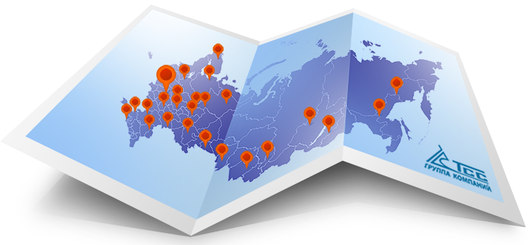 ДИЛЕРСКАЯ СЕТЬ ГРУППЫ КОМПАНИЙ ТСС на Карте России