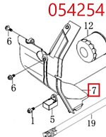 Дефлектор SGG 16000(.L.)-18000(.L.),LC2V90FD (нижний левый) Lc / Air deflector lower left (160190090-0001)