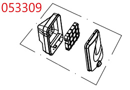 Фильтр воздушный в сборе SGG 3800Ei-4200Ei,KM170F,KM172F / Air filter assembly (03.08.17100-16838-00)