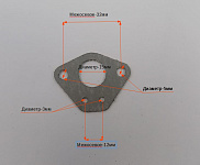 Прокладка карбюратора 1E44F/Carburetor mat TSS-GJH95 (№1-58 JH95A, 1E44F)