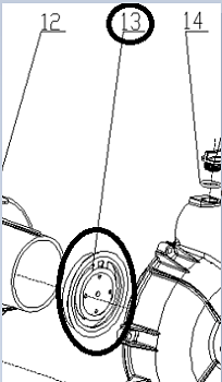Клапан помпы обратный TSS-PDST80E/Check valve TSS-PDST80E, №13 (70010-00495-00)