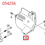 Дефлектор SGG 16000(.L.)-18000(.L.),LC2V90FD (нижний правый) Lc / Air deflector lower right (160190091-0001)
