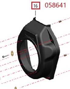 Кожух маховика-вентилятора SDG 6500EHA,192FE (Цвет зелёный) Sh / Cooling fan case (TSS SDG6500EHA-SP-3-5-16)