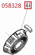 Стартер ручной в сборе SGG 11000E3Ui,LT196FiE Lt / Recoil starter assy (1.01.06.02.0574)