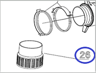 Фильтр рукава помпы TSS PGST100/Input filter №26, (70010-04179-00)