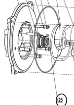 Шпонка механического уплотнителя TSS-PDST100E/Flat key TSS-PDST100E, №25 (33400-00015-00)