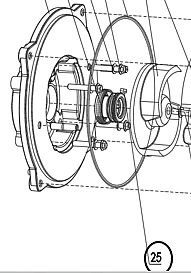 Шпонка механического уплотнителя TSS-PDST100E/Flat key TSS-PDST100E, №25 (33400-00015-00)