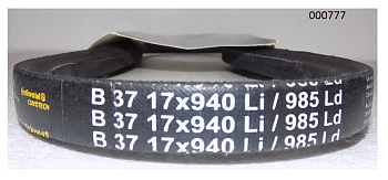 Ремень приводной гладкий (B 37 17х940Li) для TSS-VP175-250H (TSS-RP160D)/V-Belt