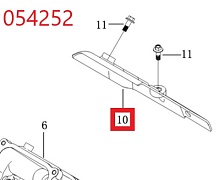 Дефлектор SGG 16000(.L.)-18000(.L.),LC2V90FD (верхний левый) Lc / Air deflector upper left (160190095-0001)