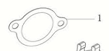 Прокладка инсулятора и головки блока цилиндра SGG 9000(.L.), LC192FD / Insulator gasket (170430062-0001)