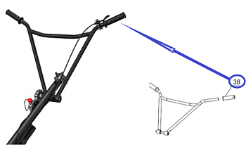 Ручка накладная TSS DMD1000H,L/Grip TSS DMD1000, №38 (PT3638)