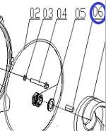 Шпонка механического уплотнителя TSS-PDST80E/Flat key TSS-PDST80E, №6 (33400-00001-00)