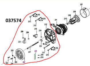 Комплект установочных элементов (28 шт.) к альтернатору SGG 10000(..),2V78F-2 Lf / Set of elements