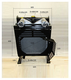 Радиатор охлаждения с интеркулером  Ricardo R4105ZLDS1; TDK56, 66 4LT (с интеркулером)/Radiator (уце