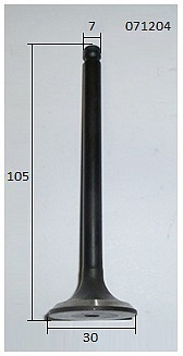 Клапан выпускной KM376AG/Exhaust valve