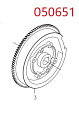 Маховик в сборе с венцом SGG 12000(.L.), LC2V80FD / Flywheel (270020357-0001)