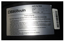 Фильтр воздушный в сборе Baudouin 6M11G150/5 /Air Filter Assy (1001050187)
