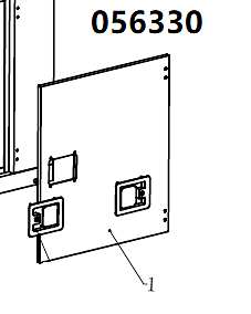 Дверь боковая  TSS DUAL DWG-500 /  Position 1 - Side door (33014-02538-00)