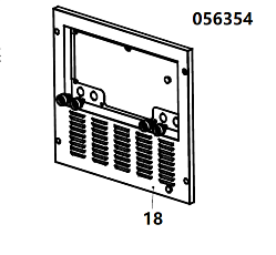 Панель передняя  (под приборную панель) TSS DUAL DWG-500 / Position 18 - Front side plate (33014-00447-01)