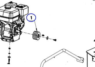 Шкив вала двигателя TSS RH-500/Wheel of power TSS RH-500, №1 (Q500-01)