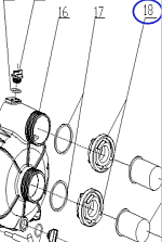 Кольцо уплотнительное патрубка TSS-PDST80E/Seal washer TSS-PDST80E, №17 (33275-00015-00)