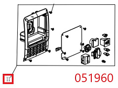 Панель управления в сборе SGG 2400Si KM / Control panel Assy SGG 2400Si (02.07.35610-TSS20000X-H204)