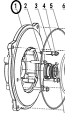 Крышка корпуса насоса TSS-PDST100E/Base assembly TSS-PDST100E, №1 (70010-00504-00)