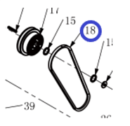 Ремень приводной зубчатый (AV13X889Li) TSS-CP-240D/Belt, №18 (27AV13X889Li)