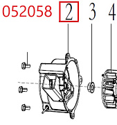 Стартер ручной в сборе с кожухом маховика SGG 1400Si,SH60B / Recoil starter assy (20010-00415-01)