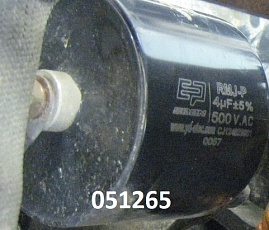 Конденсатор 4мкФ 500В / TSS PROF GGW 5.0/200EH / Capacitor 4uF 500V AC