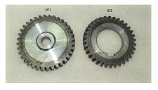 Шестерни привода насоса масла TDR-K 18 4L;TDR-K 22 4L (К-т из 2 шт) /Oil pump driving and driven gea