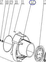 Пробка фланца помпы TSS-PDST80E/Plug screw TSS-PDST80E, №15 (70010-00237-00)
