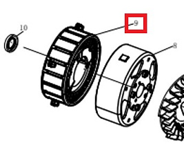 Статор альтернатора инверторный 230V SGG 4200Ei-4500ESi,KM172F/ Inverter motor stator 230V (02.09.30120-420003-00)